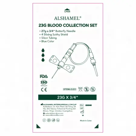 23G Butterfly Needle Blood Collection Set with Safety