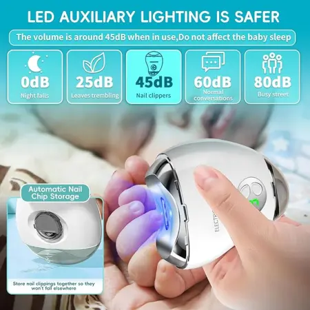 2-in-1 Electric Nail Trimmer Cutter