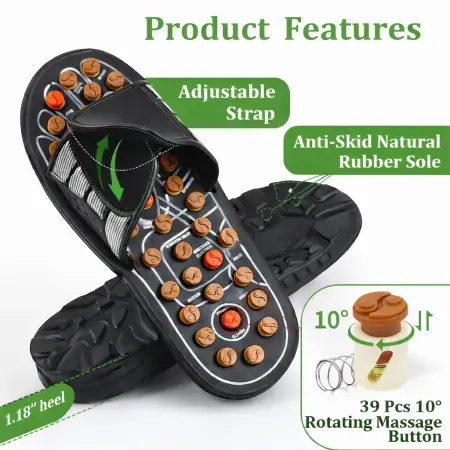 Foot Sole Acupoint Massage Slippers