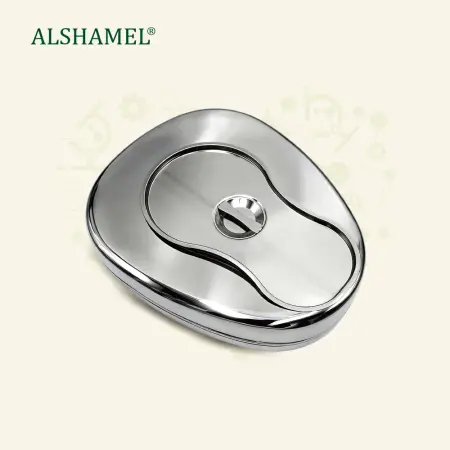 Portable Stainless Steel Bedpan with Lid