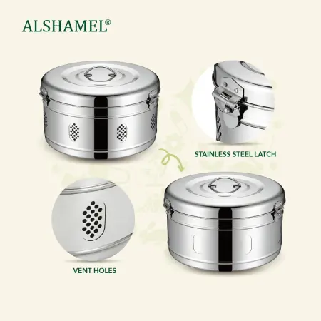 Round Medical Sterilizer Container