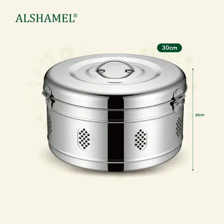 Round Medical Sterilizer Container