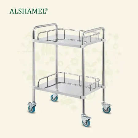 2-Tier Stainless Steel Instrument Trolley