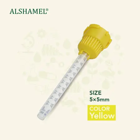 5x5 mm Dental Mixing Tips (Yellow)