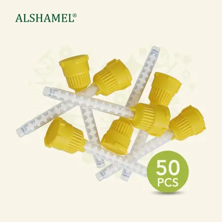5x5 mm Dental Mixing Tips (Yellow)