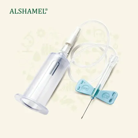 23G Butterfly Needle Blood Collection Set with Safety and Pre-Attached Holder