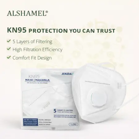 KN95 Mask with Valve (5-Layer)