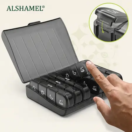 Weekly Pill Organizer 7 Days 4 Times