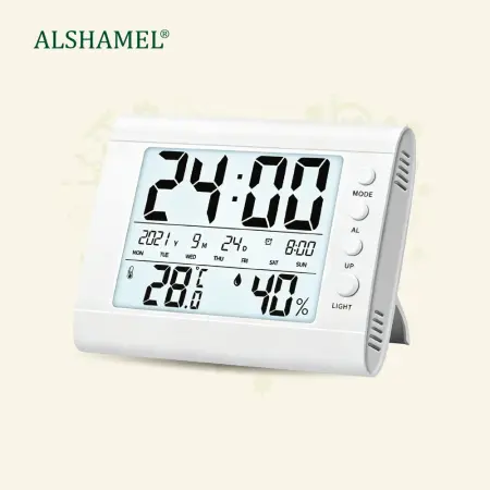 Electronic Thermometer & Hygrometer (Digital Clock)