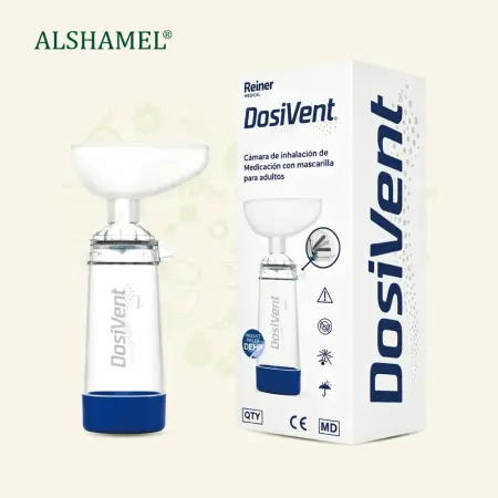 DOSIVENT Adult Valved Holding Chamber with Mask