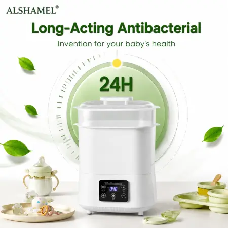 Electric Baby Bottle Sterilizer & Dryer – 5-in-1 Steam Sterilization System