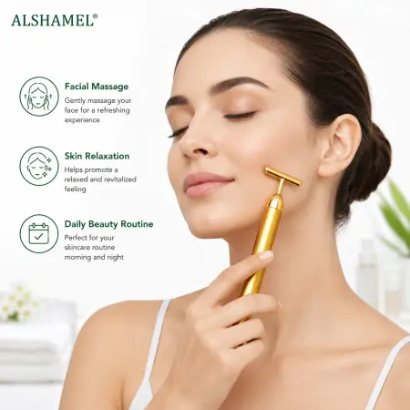 24K Gold Pulse Facial Massager