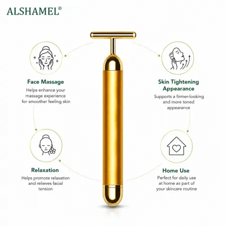 24K Gold Pulse Facial Massager