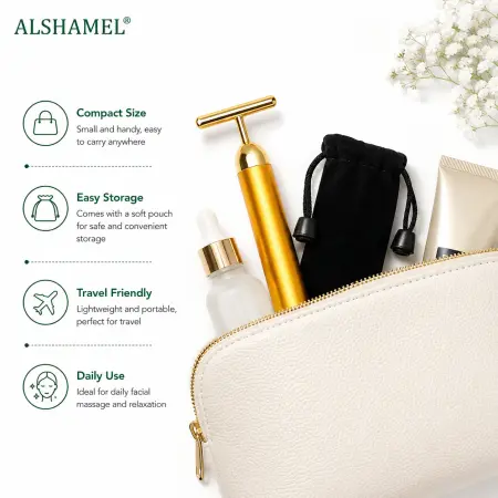 24K Gold Pulse Facial Massager