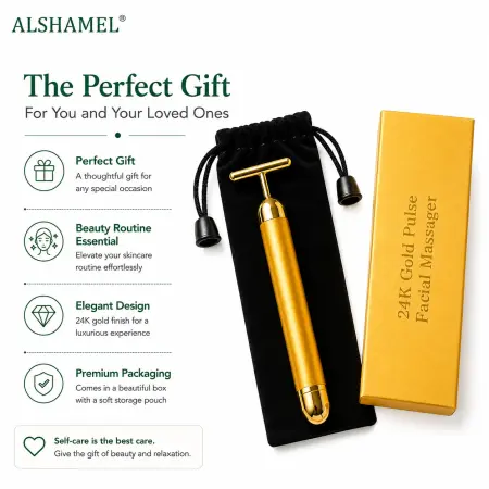24K Gold Pulse Facial Massager