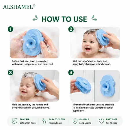 Baby Silicone Bath Brush