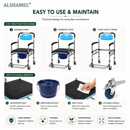 Multi-Function Shower Chair