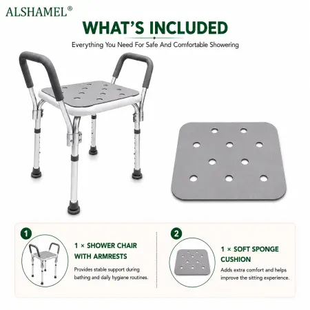Shower Chair with Armrests