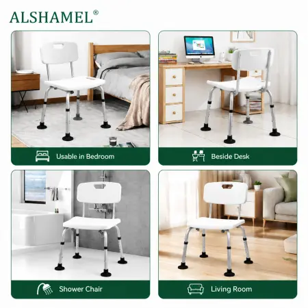 Shower Chair with Back Support
