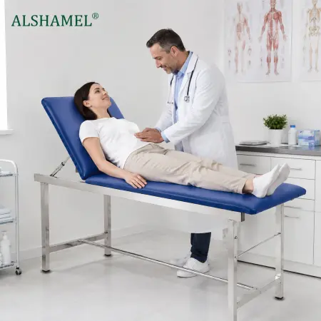 Stainless Steel Care Examination Bed
