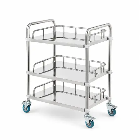 3-Tier Stainless Steel Instrument Trolley