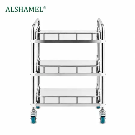 3-Tier Stainless Steel Instrument Trolley