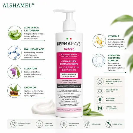 Dermarays Velvet Moisturizing Fluid Body Cream
