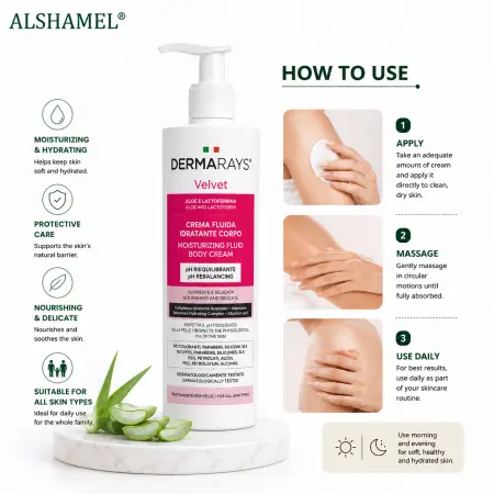Dermarays Velvet Moisturizing Fluid Body Cream