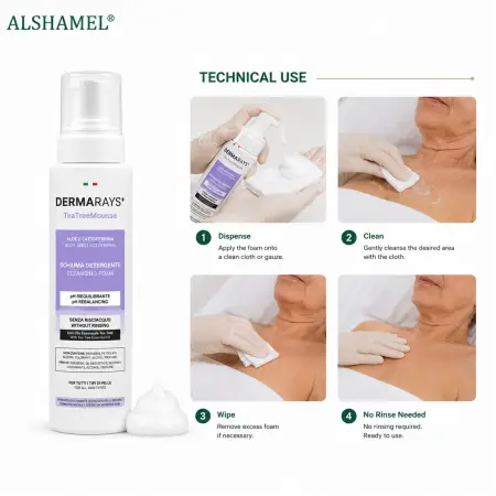 Dermarays Tea Tree  Mousse No Rinse Delicate Cleansing  Foam