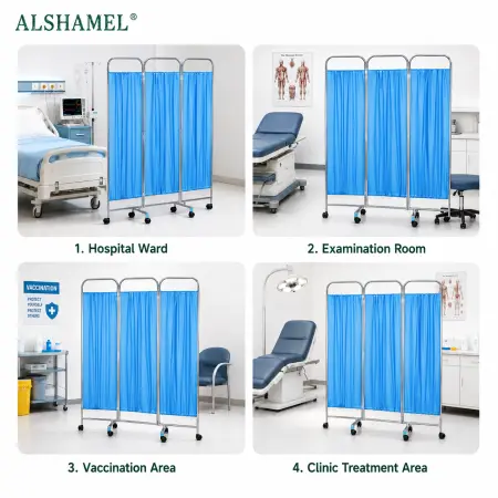 فاصل غرف مستشفى