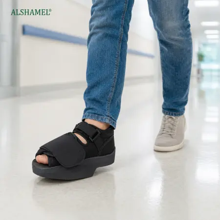 حذاء مائل طبي لتخفيف الضغط عن الكعب