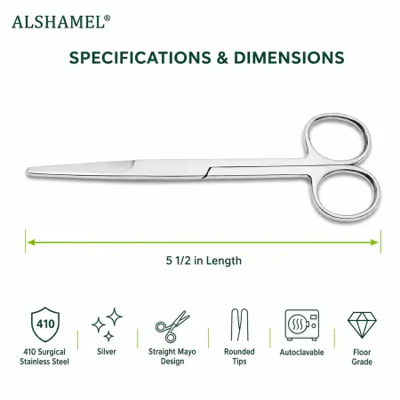 Mayo Dissecting Scissors, 5 1/2"