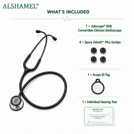 Adscope® 608 Convertible Clinician Stethoscope