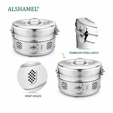 حاوية تعقيم طبية دائرية