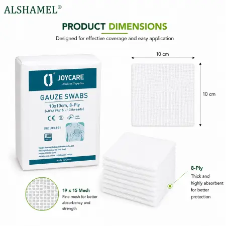 Gauze Swabs 10 × 10 cm (8 Ply)