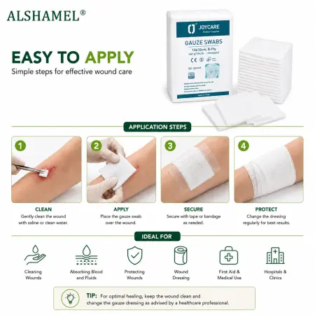 Gauze Swabs 10 × 10 cm (8 Ply)