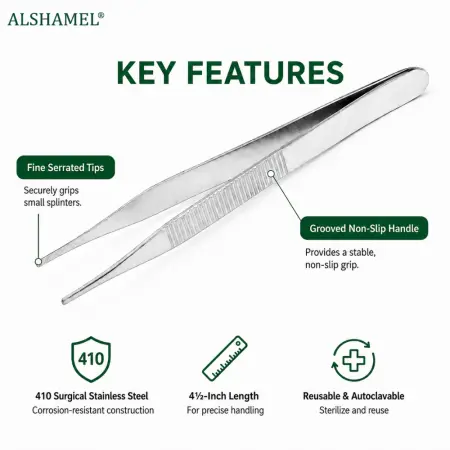 Adson Tissue Forceps, 4 1/2"