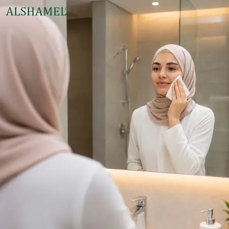 مناديل إزالة المكياج مستخلص الورد