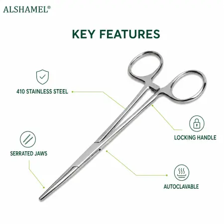 Crile Hemostatic Forceps, Straight, 5 1/2"