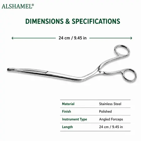 Magill Catheter Forceps, Adult, 9 3/4"