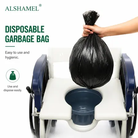 Rust-Proof 3-in-1 Shower, Commode & Mobility Wheelchair
