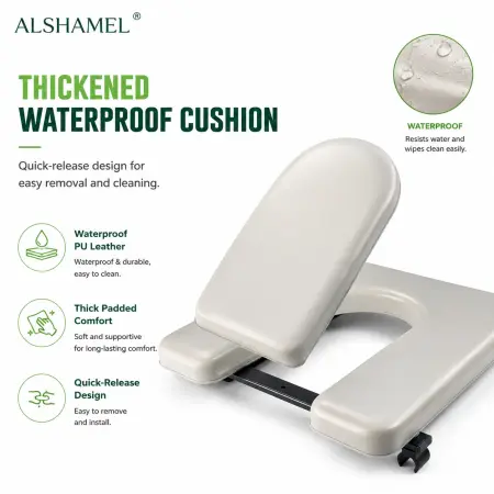 Foldable 3-in-1 Aluminium Shower, Commode & Mobility Wheelchair