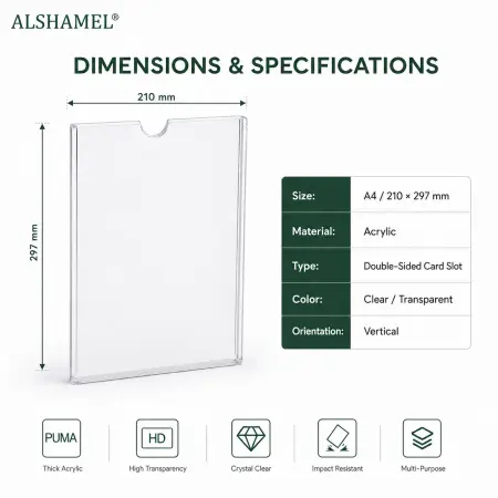 ALSHAMEL® Acrylic Photo Frame