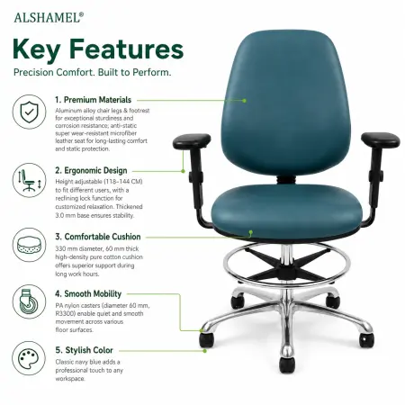 Lab Chair with Backrest