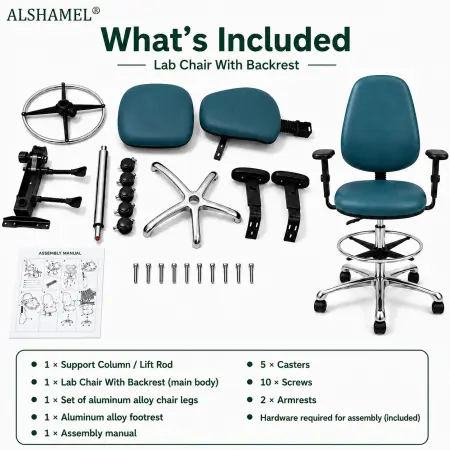 Lab Chair with Backrest