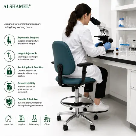Lab Chair with Backrest