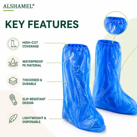 Disposable Waterproof Boot Covers (High-Cut)