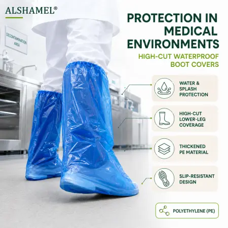 Disposable Waterproof Boot Covers (High-Cut)