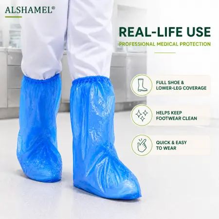 Disposable Waterproof Boot Covers (High-Cut)