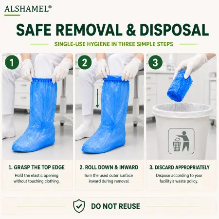 Disposable Waterproof Boot Covers (High-Cut)